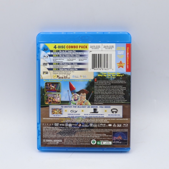 Toy Story (Blue-ray + 3D + DVD, 2011, 4-Disc Set) Walt Disney Pixar, Tom… - Picture 4 of 4